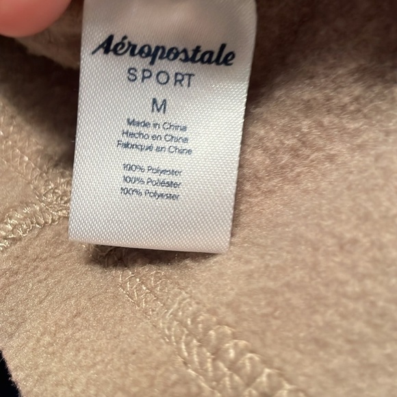 NWT AEROPOSTALE FLEECE SIZE M CAMEL - Picture 8 of 9